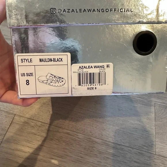 Punk Embellished Black Mules - Picture 5 of 6